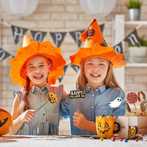 24-Pieces: Halloween Party Striped Decorative Paper Straws — view 10
