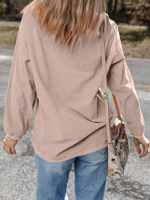 Halloween Pumpkin Drop Shoulder Sweatshirt — view 2