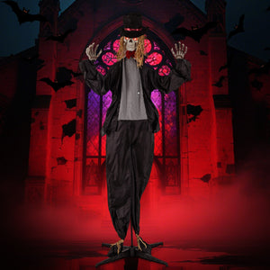 Halloween Animatronic Standing Groom 7.2 FT Haunted House Decoration — view 1