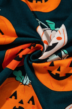 Halloween Pumpkin Shirt & Pants Pajama Set — view 6