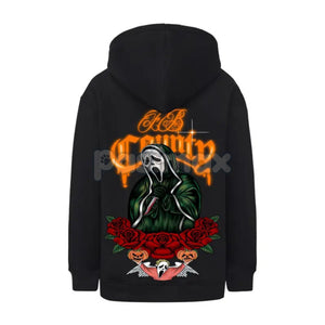 FB County Heavyweight Oversized Halloween Graphic Hoodie – Pullover Streetwear, Unisex Fall Apparel — view 2