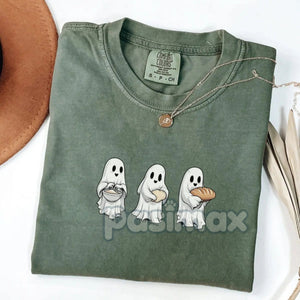 Sourdough Baker Ghost T-shirt – Halloween Homemaker Tee, Funny Sourdough Starter Shirt, Comfort Colors® — view 2
