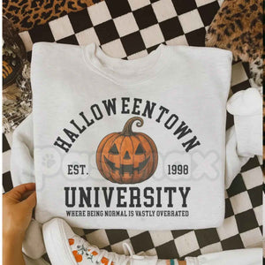 Halloween Town University Sweatshirt | Vintage Pumpkin Crewneck — view 2