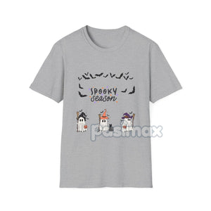Spooky Boo Ghost T-Shirt - Cute Halloween Ghost Tee, Simple Spooky Apparel — view 2