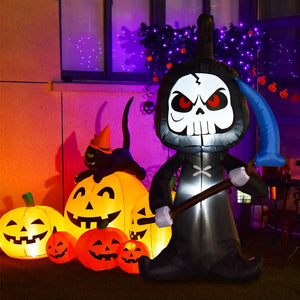6 Feet Halloween Inflatable Decorations with Built-in LED Lights — view 2