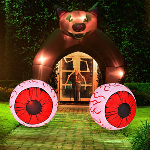 2 Pack 3 Feet Halloween Inflatable Eyeballs with Air Blower — view 5