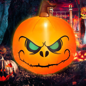 4 Feet Halloween Inflatable Pumpkin with Build-in LED Light — view 6