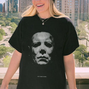 "The Night He Came Home" Michael Myers T-Shirt - Classic Horror Film Tee, Retro Fall Halloween Gift — view 3