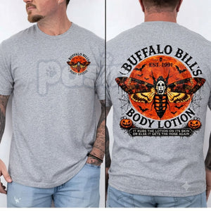 Silence Of The Lambs Buffalo Shirt – Hannibal Lecter Graphic Tee, Vintage Halloween Horror Movie Unisex T-Shirt — view 2