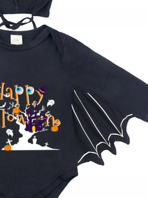Children's Halloween Bat Bodysuit & Hat Costume Set — view 3
