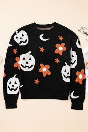 Halloween Mythical Night Drop Shoulder Sweater — view 2