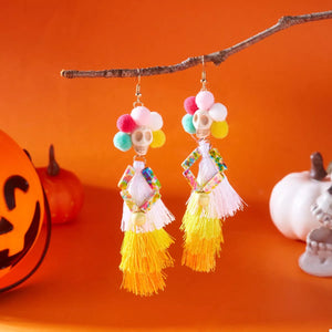 Halloween Ghost Tassel Drop Earrings — view 13
