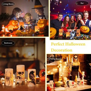 3-Pack: Halloween Battery Operated Flameless Candle Lamp with Timer Setting — view 8