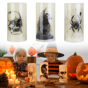 3-Pack: Halloween Battery Operated Flameless Candle Lamp with Timer Setting — view 11