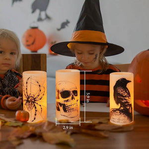 3-Pack: Halloween Battery Operated Flameless Candle Lamp with Timer Setting — view 13