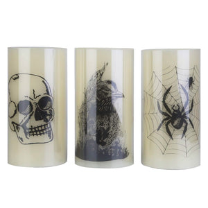 3-Pack: Halloween Battery Operated Flameless Candle Lamp with Timer Setting — view 4