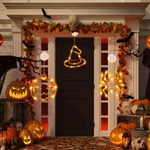 3-Pack: Halloween Window Light with Suction Cup Hanging Holes — view 11