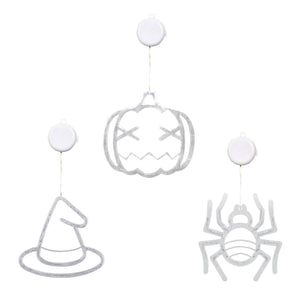 3-Pack: Halloween Window Light with Suction Cup Hanging Holes — view 2