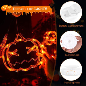 3-Pack: Halloween Window Light with Suction Cup Hanging Holes — view 7