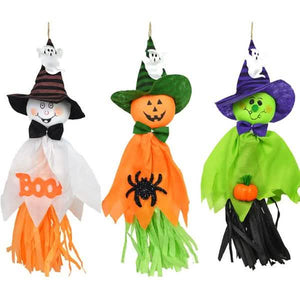 3-Pack: Scarecrow Horror Ghost Pendant Halloween Decor — view 1