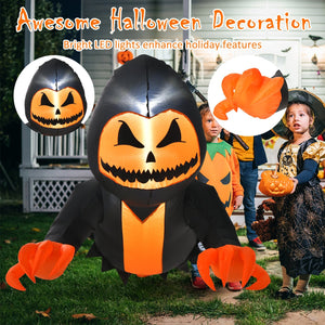3.3 Feet Halloween Inflatable Pumpkin Head Ghost Broke Out from Window — view 6