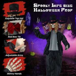 Halloween Animatronic Standing Groom 7.2 FT Haunted House Decoration — view 7
