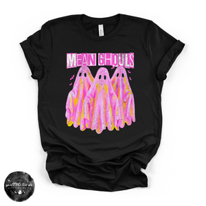 Mean Ghouls Tee | Funny Halloween Ghost Graphic T-Shirt — view 2