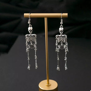 Halloween Skeleton Dangle Earrings — view 2