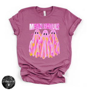 Mean Ghouls Tee | Funny Halloween Ghost Graphic T-Shirt — view 3