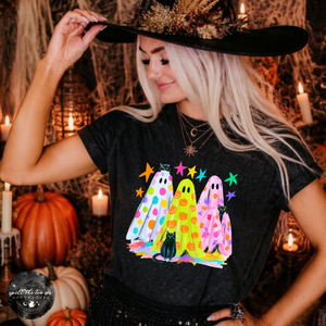 Silly Ghosts Tee | Cute Halloween Ghost Graphic T-Shirt — view 1