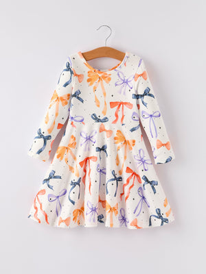 Halloween Bow Spring and Summer Girls Dress — view 5