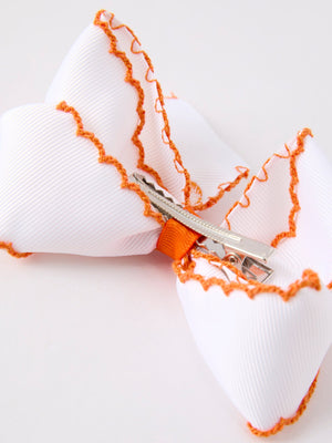 Halloween Pumpkin Bow Hairpin — view 8