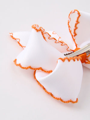 Halloween Pumpkin Bow Hairpin — view 9