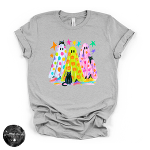 Silly Ghosts Tee | Cute Halloween Ghost Graphic T-Shirt — view 2