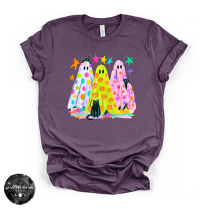 Silly Ghosts Tee | Cute Halloween Ghost Graphic T-Shirt — view 3