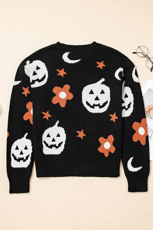 Halloween Mythical Night Drop Shoulder Sweater — view 3