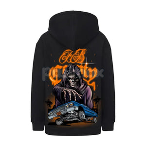 FB County Heavyweight Oversized Halloween Graphic Hoodie – Pullover Streetwear, Unisex Fall Apparel — view 3