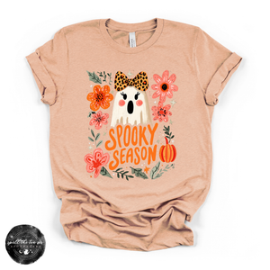 Spooky Season Girlie Ghost Tee | Cute Halloween Ghost Graphic T-Shirt — view 3