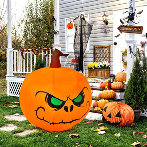 4 Feet Halloween Inflatable Pumpkin with Build-in LED Light — view 2