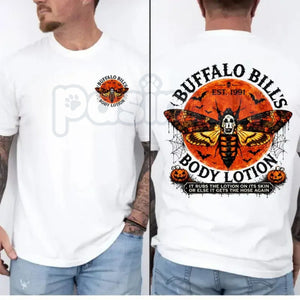 Silence Of The Lambs Buffalo Shirt – Hannibal Lecter Graphic Tee, Vintage Halloween Horror Movie Unisex T-Shirt — view 3