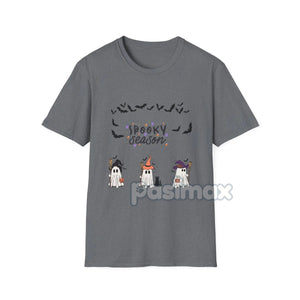 Spooky Boo Ghost T-Shirt - Cute Halloween Ghost Tee, Simple Spooky Apparel — view 3