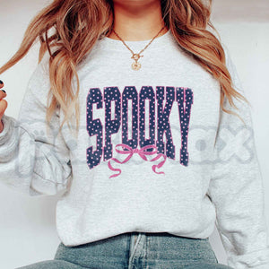 Girly Spooky Sweatshirt | Cute Pink Halloween Crewneck — view 4