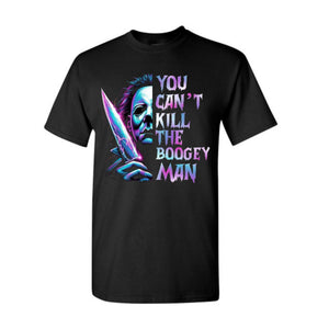 Horror Characters Movie T-Shirt - Scary Clown & Monster Graphic Tee, Halloween Womenswear — view 5