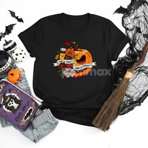 Shineful Halloween Everyday T-Shirt - Unisex Spooky Season Tee, Whimsical Holiday Apparel — view 4