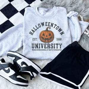 Halloween Town University Sweatshirt | Vintage Pumpkin Crewneck — view 3