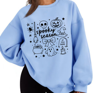 Spooky Season Sweatshirt – Cozy & Classic Halloween Crewneck — view 3