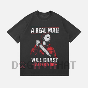 Men's Scary Halloween Shirt – Horror Movie Tee, Serial Killer T-shirt — view 3