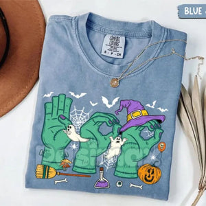 Comfort Colors® 'Boo In ASL' SPED Teacher Halloween T-Shirt – Autism Teacher Shirt, Special Education Graphic Tees, Teacher Gift — view 4