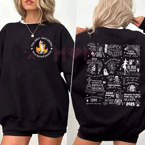 "They Didn't Burn Witches They Burned Women" Shirt – Halloween Feminism Tee, Her Power Sweatshirt, Women's Rights Gift — view 3