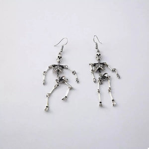 Halloween Skeleton Dangle Earrings — view 5